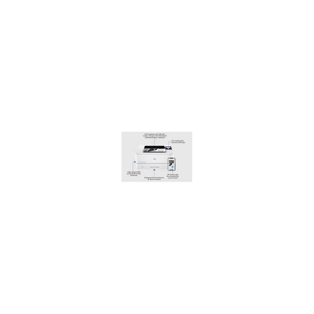 HP LaserJet Pro 4003dn Monochrome Laser Printer – Print Only, Auto Duplex, Ethernet LAN, High Duty Cycle