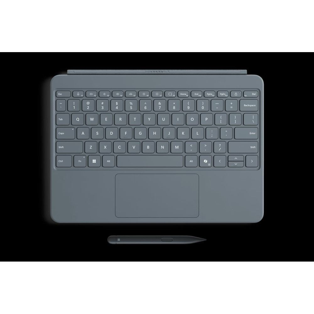 Microsoft Surface Pro 12 Copilot+ PC used for business productivity and AI work and keyboard