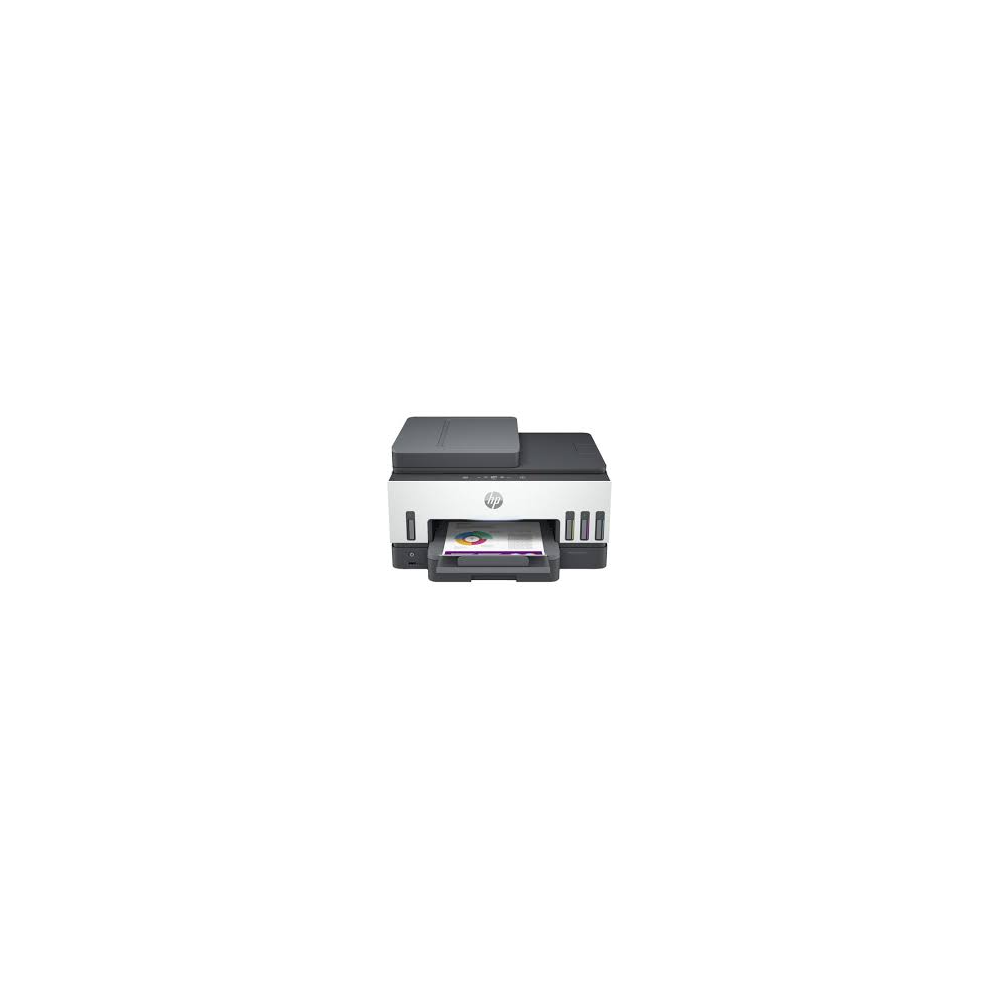 HP Smart Tank 790 all-in-one ink tank printer front view showing ADF, ink tanks and control panel