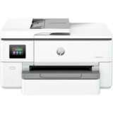 HP OfficeJet Pro 9720 wide-format business all-in-one printer front view showing A3 paper tray and control display