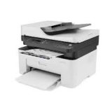 HP Color Laser 179fnw compact four-function color laser all-in-one printer front view showing control panel and paper tray