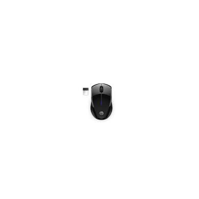 HP X3000 G3 Wireless Mouse in Jet Black side view showing ergonomic right-hand contoured design