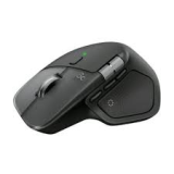 Logitech MX Anywhere 2S wireless mouse in Dark Grey side view showing compact premium design and thumb buttons