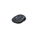 Logitech M185 Wireless Mouse in Swift Grey side view showing compact ambidextrous design and scroll wheel