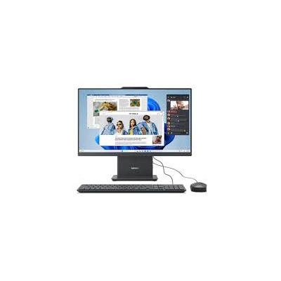 Lenovo IdeaCentre AIO 27IRH9 all-in-one desktop PC in Luna Grey front view showing 27-inch Full HD IPS display