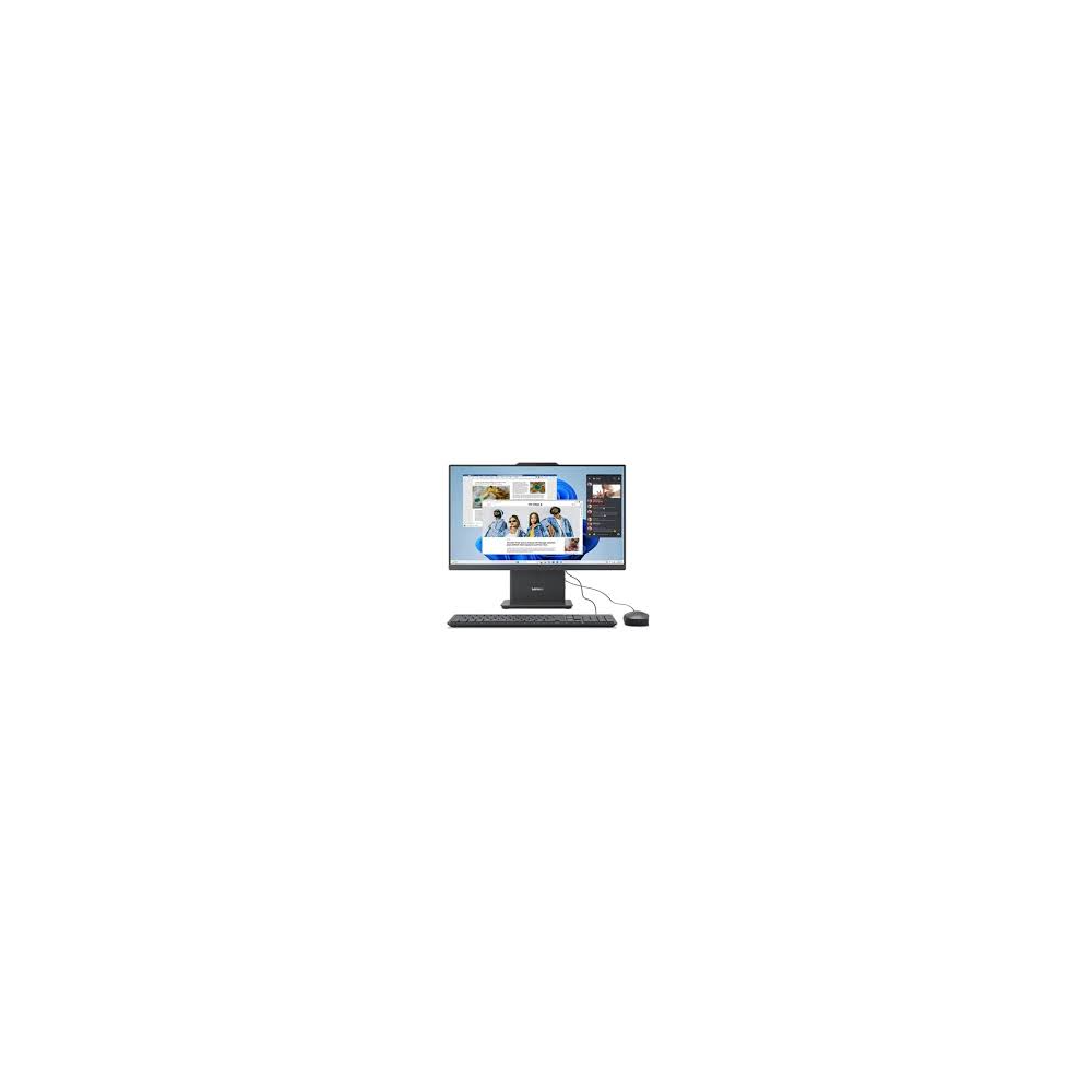 Lenovo IdeaCentre AIO 27IRH9 all-in-one desktop PC in Luna Grey front view showing 27-inch Full HD IPS display