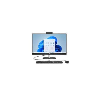 HP All-in-One 24-cr1049nh desktop PC in Jet Black front view showing 23.8-inch Full HD IPS non-touch display