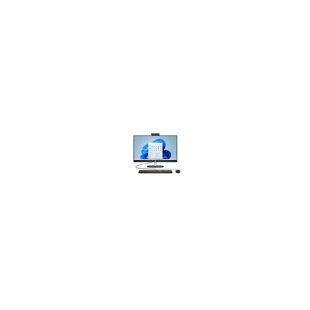 HP All-in-One 24-cr1049nh desktop PC in Jet Black front view showing 23.8-inch Full HD IPS non-touch display