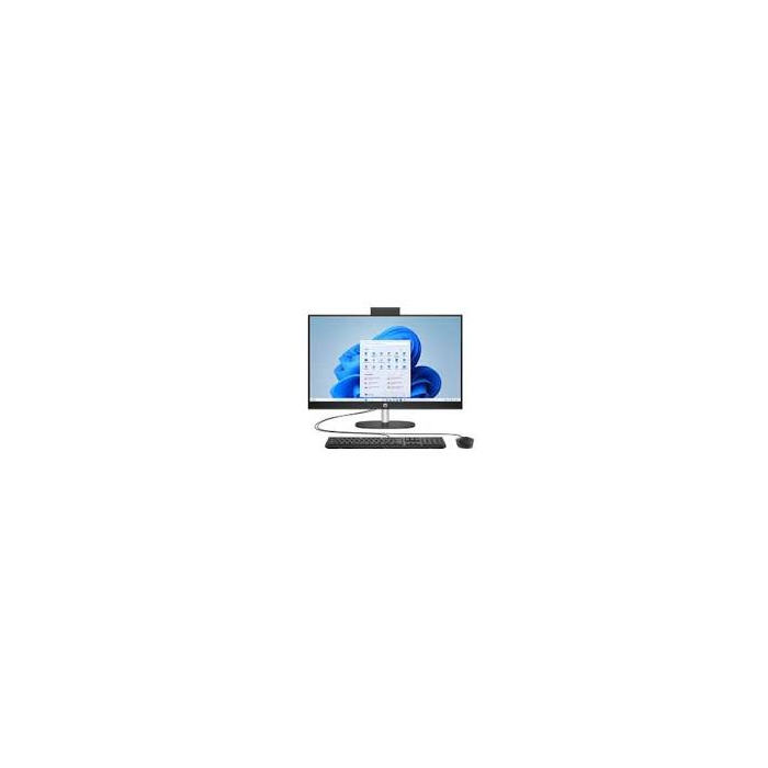 HP All-in-One 24-cr1049nh desktop PC in Jet Black front view showing 23.8-inch Full HD IPS non-touch display