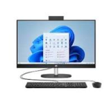 HP All-in-One 24-cr1049nh desktop PC in Jet Black front view showing 23.8-inch Full HD IPS non-touch display