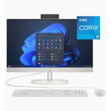 HP ProOne 240 G10 all-in-one business desktop in Shell White front view showing 23.8-inch Full HD IPS display