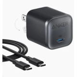 Anker Nano 45W GaN Charger A2692 in white ultra-compact front view showing single USB-C port and foldable plug