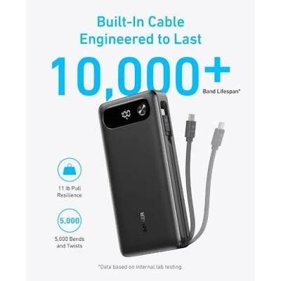 Anker Power Bank A1383 – 87W, 20,000mAh, Built-In USB-C Cable | Fulrix