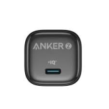 Anker 25W USB-C GaN wall charger with USB-C cable front view showing compact charger body and included cable