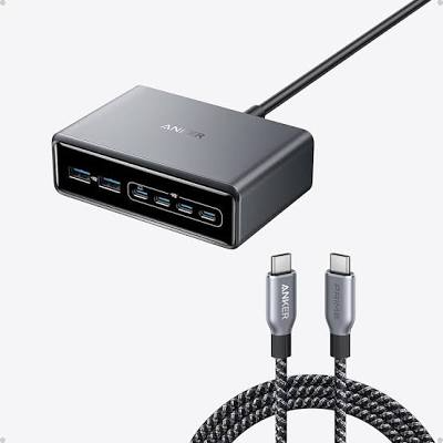 Anker Prime 200W 6-Port GaN Charging Station – 4x USB-C | Fulrix