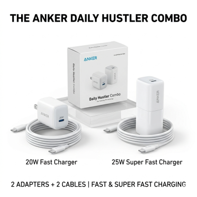Anker Daily Hustler Pack – 20W + 25W Chargers Bundle #01 | Fulrix