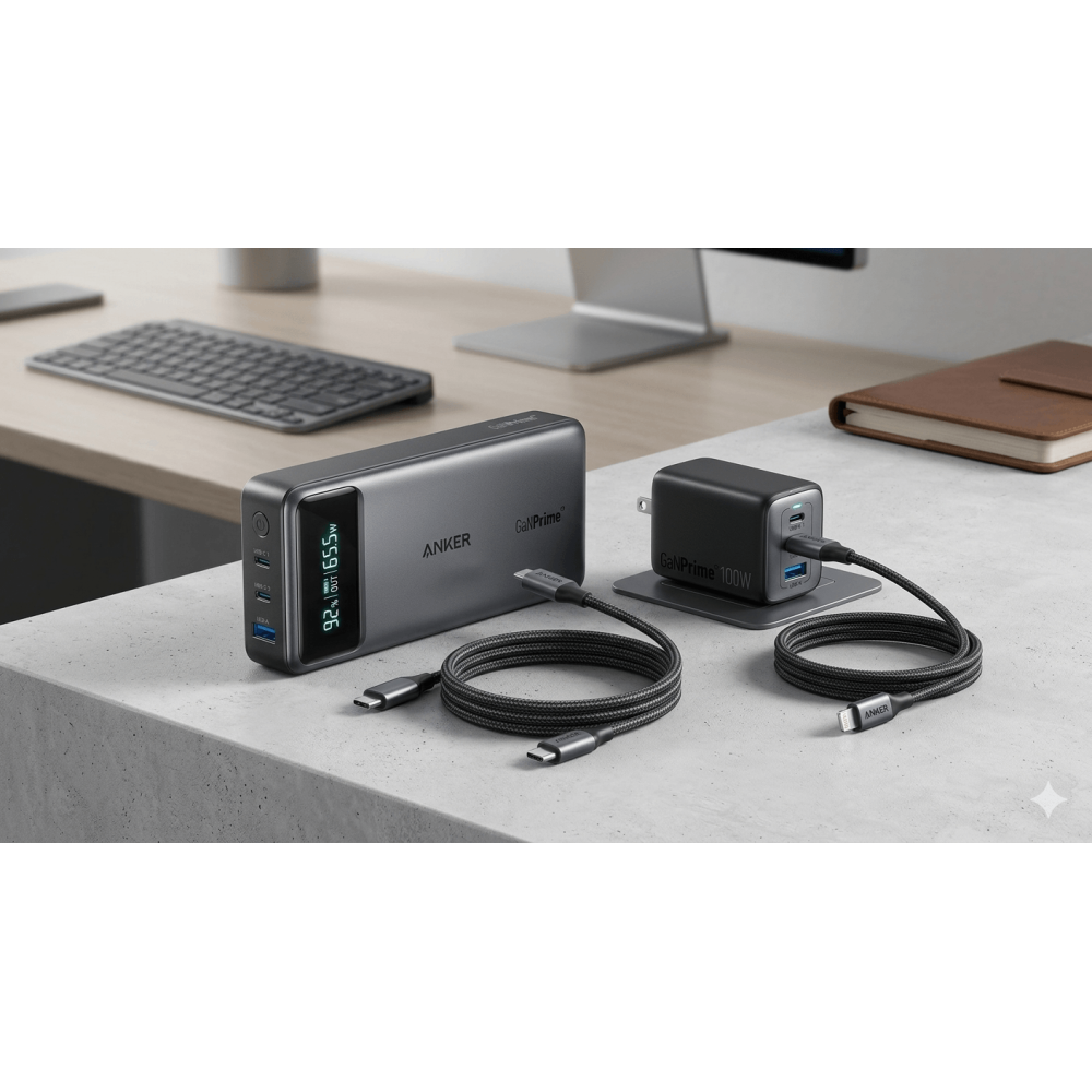 Anker Ultra Speed Desk Pack – 100W + 737 Power Bank + 2 Cables #07 | Fulrix