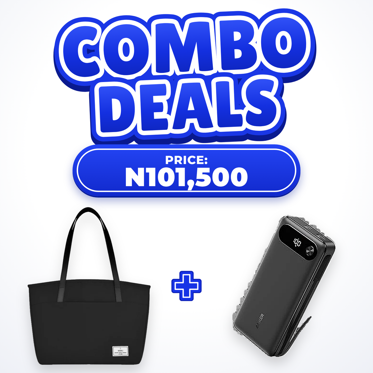 Fulrix combo deal: WiWU Terrace 14-inch laptop tote bag + Anker 87W 20,000mAh power bank for N101,500