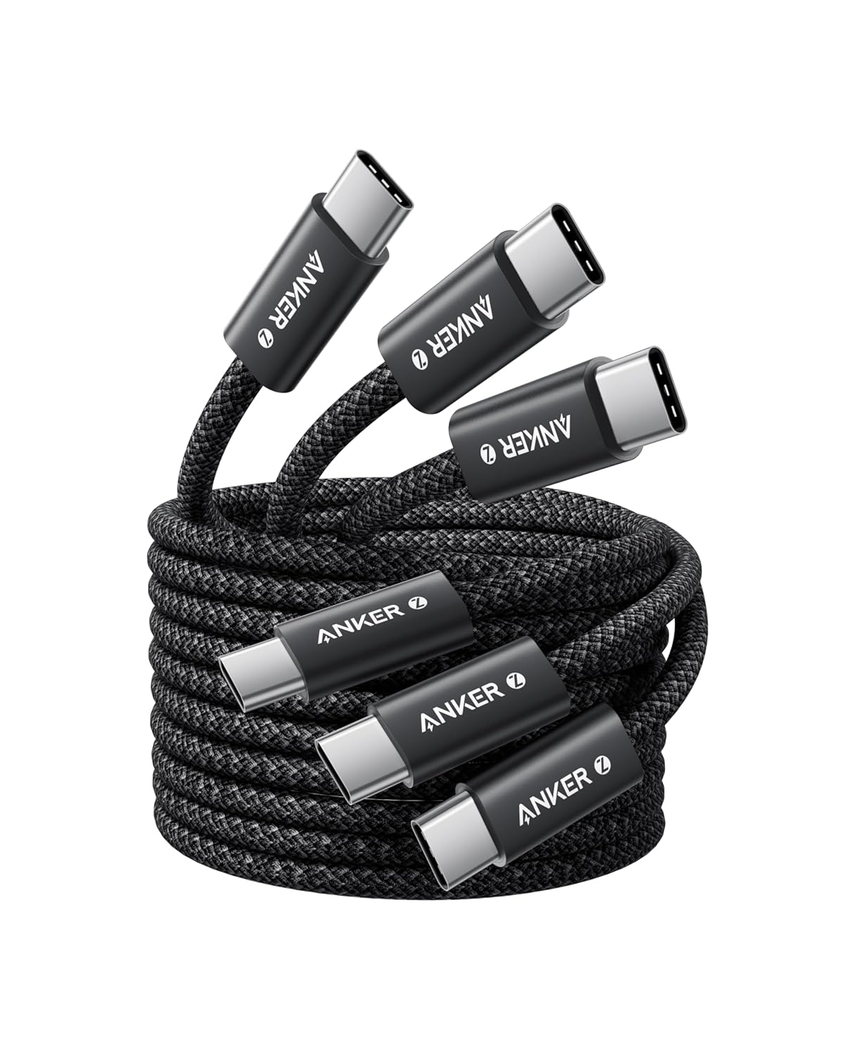 Anker Zolo USB-C to USB-C 240W braided cable, 1.5m, black - Fulrix Nigeria