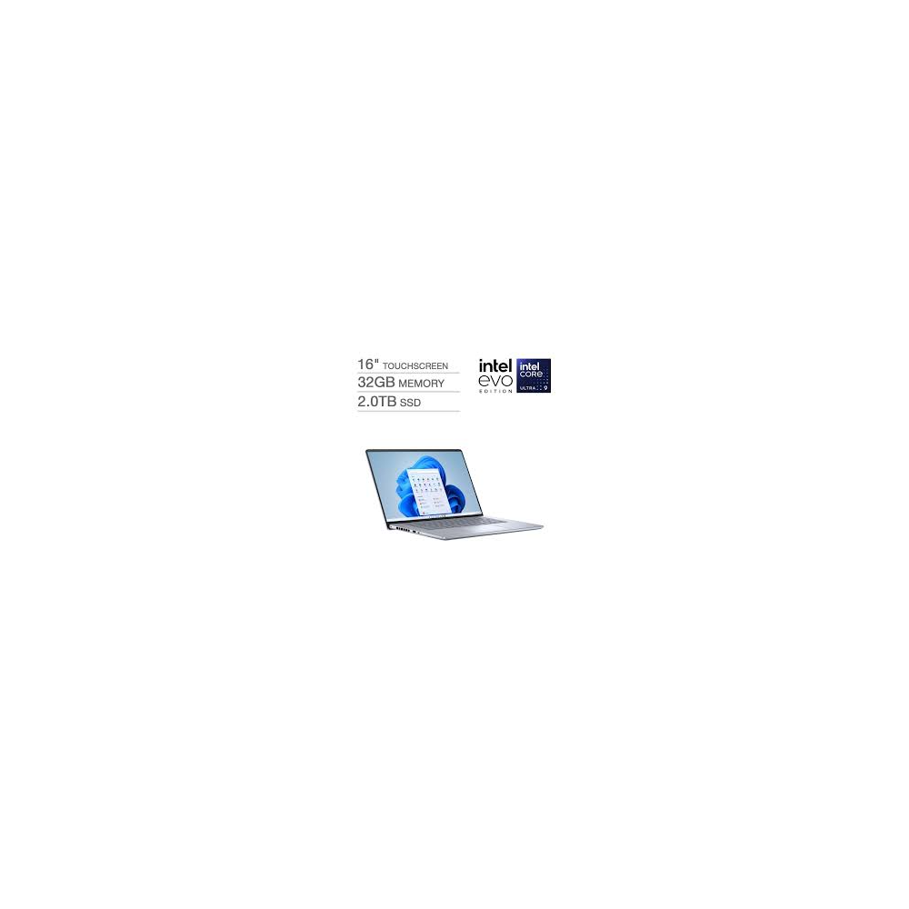Dell Inspiron 16 Plus 7640 2-in-1 Laptop – Core Ultra 7 256V, 16 GB RAM, 1 TB SSD, 16-inch 2K Touch, Ice Blue
