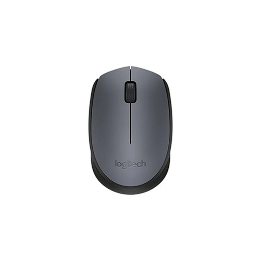 Logitech M170 Wireless Mouse – Grey, 2.4 GHz Nano USB Receiver, Ambidextrous, Compact